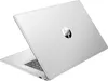 A silver HP laptop is shown from a diagonal angle, with the lid open. Produktbild-Vorschau