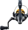 A studio shot of a fishing reel against a white background. Produktbild-Vorschau