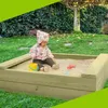 Sandkasten XXL Bär Bohlen aus Kiefernholz 60 mm imprägniert Produktbild-Vorschau 5