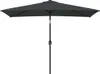 vidaXL Sonnenschirm mit Metall-Mast 300x200 cm Anthrazit Produktbild-Vorschau 1