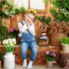 Relaxdays Deko Vogelhaus mit Blumentopf, Tannenholz, Produktbild-Vorschau 3