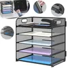 5-Tire Schreibtisch Organizer, Mesh Briefablage mit Griff, Produktbild-Vorschau 1