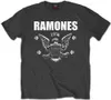 Ramones 1974 Eagle Charcoal Grey S Tričko Náhled obrázku produktu 1