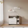 Commode à langer Livinity Torino Blanc/Sonoma avec tiroirs, Voir les images du produit 2