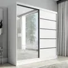Schwebetürenschrank, 2-türig Schrank mit Spiegel NERO 2 200 Produktbild-Vorschau 1