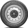 A close-up, front-facing view of a Michelin Agilis 3 tire mounted on a silver steel wheel. Podgląd zdjęcia produktu
