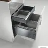 A kitchen cabinet with pull-out drawers containing waste bins. Produktbild-Vorschau