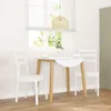 vidaXL Chaises de salle à manger 2 pcs. Blanc Bois massif Voir les images du produit 2