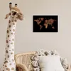 MuchoWow® Poster Weltkarte - Rot - Gold 30x20 cm - Plakate Produktbild-Vorschau 7