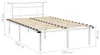 vidaXL Posteľný rošt biely kov 120x200 cm Náhľad obrázku produktu 5
