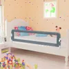 vidaXL Chránič postele pre batoľatá sivý 150x42 cm Náhľad obrázku produktu 1