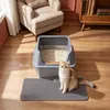 Katzenklo Edelstahl XXL, 60 × 40 × 26 cm, Katzenklo mit Produktbild-Vorschau 5