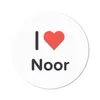 MuchoWow® Mauspad Mousepad Ich liebe - Noor - Mädchen 30x30 Produktbild-Vorschau 1