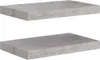 vidaXL Závěsné police 2 ks. Betonově šedá 40x23x3,8 cm MDF Náhled obrázku produktu 1