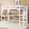 okwish Hochbett 140x200 Kinderbett mit L-förmiger Produktbild-Vorschau 1