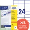 Avery Zweckform 3475 Universal-Etiketten, 70 x 36 mm, Produktbild-Vorschau 1