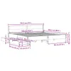 Möbel Massivholzbett ohne Matratze Wachsbraun 180x200 Produktbild-Vorschau 12