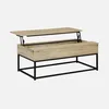 A coffee table with a lift-top mechanism is shown against a plain white background. Produktbild-Vorschau