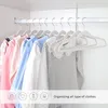 Lot de 10 cintres en velours antidérapants en plastique Voir les images du produit 13