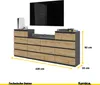 FURNICA - GABRIEL - Commode / Buffet 14 tiroirs (4+6+4) - Voir les images du produit 2