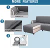 Topchances L Shape Sofa Covers, vodoodpudivý protiskluzový Náhled obrázku produktu 4