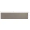 vidaXL Balkónová zástena Taupe 120x500 cm Oxford Fabric Náhľad obrázku produktu 4