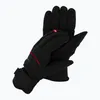 A pair of black ski gloves with red accents and a red logo tag. Produktbild-Vorschau