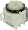 A close-up studio shot of a washing machine drain pump. Produktbild-Vorschau