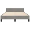 vidaXL Bettgestell ohne Matratze Hellgrau 120x190 cm Samt Produktbild-Vorschau 4