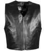PAULGOS Lederweste Biker Kutte Clubweste Chopper Weste 100% Produktbild-Vorschau 1