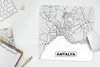MuchoWow® Mauspad Mousepad Antalya - Stadtplan - Schwarz Produktbild-Vorschau 5