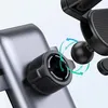 Close-up of a phone holder's adjustable ball joint mechanism, with arrows indicating rotational movement. Náhled obrázku produktu
