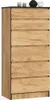 Kommode SAVRILA mit 6 Schubladen, Craft Eiche, 130 cm hoch, Produktbild-Vorschau 1