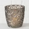 LS-LebenStil Teelichthalter Glas Grau, 7 cm Höhe, 7 cm Produktbild-Vorschau 7