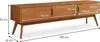 TIVOLI Lowboard aus Massivholz, 180 cm Eiche Finish - TV Produktbild-Vorschau 6