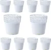 10er-Set Kunststoff Blumentopf Ibo weiß   Ø 12,0 cm H 12,0 Produktbild-Vorschau 1