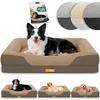 ELONEO Lit orthopédique pour chien, taille M - Marron Voir les images du produit 1