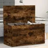 vidaXL Úložná komoda Smoked Oak 84x42x46 cm odvodený Náhľad obrázku produktu 2