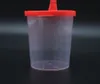 Urinbecher 125 ml, mit Schnappdeckel rot, 100 Stück Produktbild-Vorschau 2