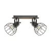Plafonnier, brun, spots réglables, design cage, L 33,5 cm Voir les images du produit 14