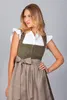 Edelnice Midi Dirndl Emilia Grün Cord 36 Produktbild-Vorschau 6
