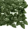 vidaXL Balkonová zástěna s tmavě zelenými listy 400x150 cm Náhled obrázku produktu 3