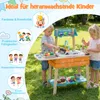 COSTWAY Dětská venkovní kuchyňka, dětská kuchyňka ze dřeva Náhled obrázku produktu 6