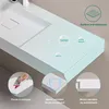 doporro Lavabo Suspendu avec Bonde Vasque à Poser Blanc Mat Voir les images du produit 3
