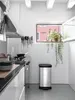 DECOBIN Abfalleimer 50L mit Fußpedal silber metallic Produktbild-Vorschau 2