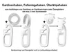 300x Gardinenhaken, Faltenlegehaken; Faltenhaken; Produktbild-Vorschau 7