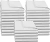 25er Set Mundservietten 100% Baumwolle, 50x50 cm, Weiß Produktbild-Vorschau 1