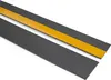 Two strips of dark gray material with a yellow adhesive strip on one of them, laid diagonally on a white background. Produktbild-Vorschau