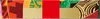 A collage of abstract patterns and colors, likely representing packaging or marketing material for coffee capsules. Produktbild-Vorschau