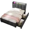 MODFU Polsterbetten 90 x 200 cm, Funktionsbett Einzelbett Produktbild-Vorschau 5
